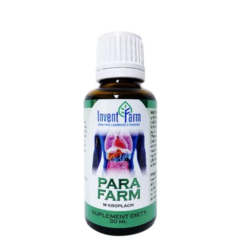 Para Farm w kroplach, 30 ml - Zawiera ekstraky z ziół piołunu i nasion dyni