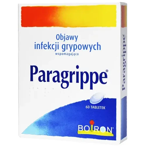 Paragrippe, 60 tabletek - Wspomaga łagodzenie objawów infekcji grypowych