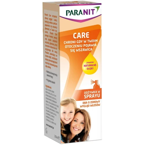 Paranit Care, odżywka w sprayu, 100 ml - Pielęgnuje włosy i chroni przed wszawicą głowową