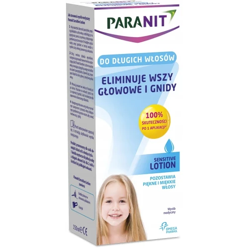 Paranit Senstive Lotion, 150 ml - Skuteczne usuwanie wszy i gnid
