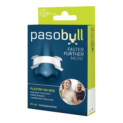 Pasobull Faster Further More Plastry na nos, 10 sztuk - Które wspomagają oddychanie