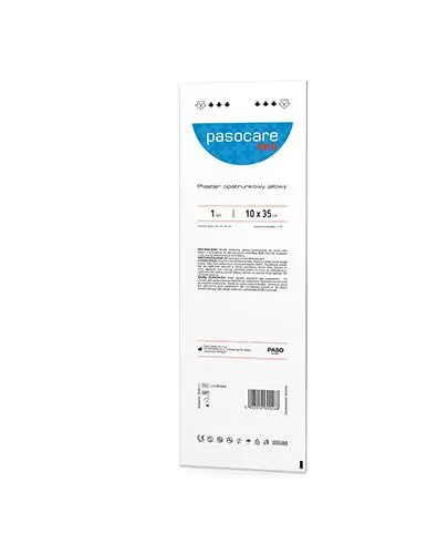 Pasocare Med Plaster z opatrunkiem jałowy 10 x 35 cm, 1 sztuka - Do opatrywania ran sączących się