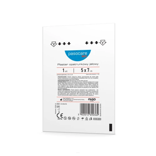 Pasocare Med Plaster opatrunkowy jałowy 5 x 7 cm, 1 sztuka - Higieniczna ochrona ran