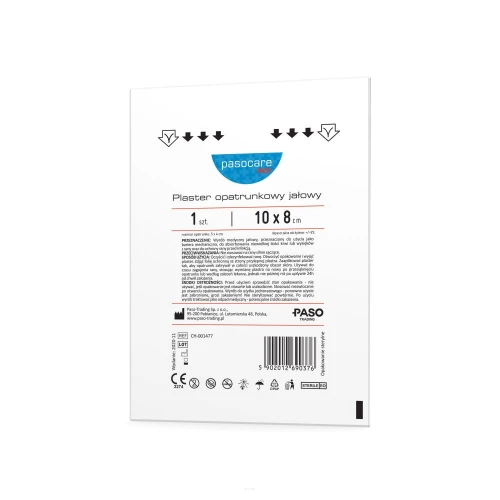 Pasocare Med Plaster opatrunkowy jałowy 10 x 8 cm, 1 sztuka - Ochrona ran przed zakażeniami