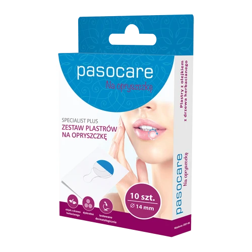 Pasocare Specialist Plus Zestaw plastrów na opryszczkę, 10 sztuk - Które zapewniają ochronę opryszczki wargowej