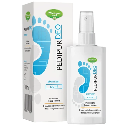 Pedipur Deo Dezodorant do stóp i obuwia, 100 ml - Odświeża i niweluje nieprzyjemny zapach