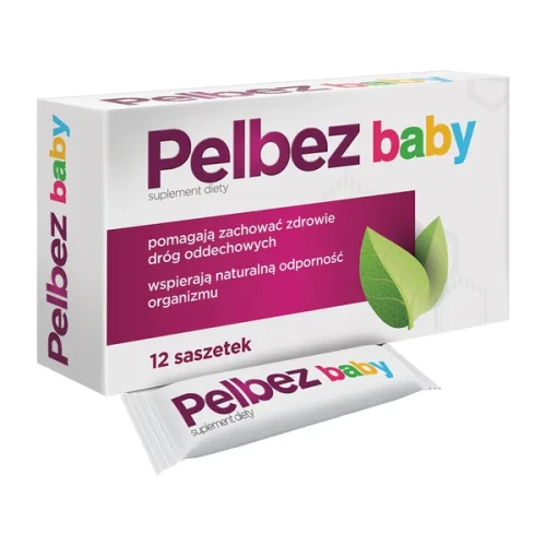 Pelbez Baby, 12 saszetek - Z wyciągiem z kwiatów bzu czarnego, który wspiera naturalną odporność organizmu