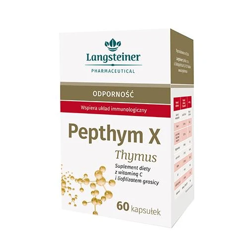 Pepthym X Thymus, 60 kapsułek - Wspiera układ immunollogiczny