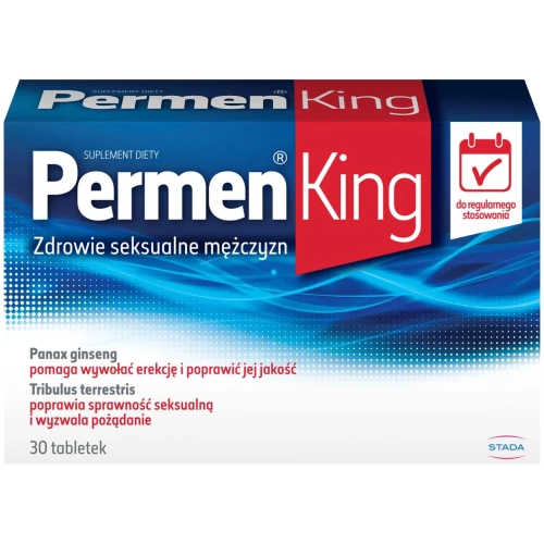 Permen King, 30 tabletek - Żeń-szeń, buzdyganek i L-arginina wspierają sprawność seksualną