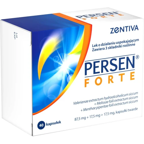 Persen Forte, 40 kapsułek - Na uspokojenie bez recepty