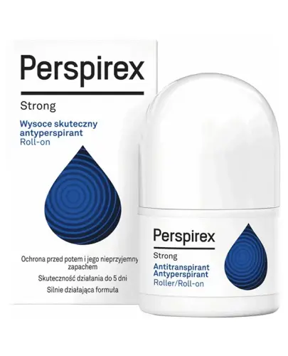 Perspirex Strong, antyperspirant roll-on, 20 ml - Bloker potu na uporczywą potliwość