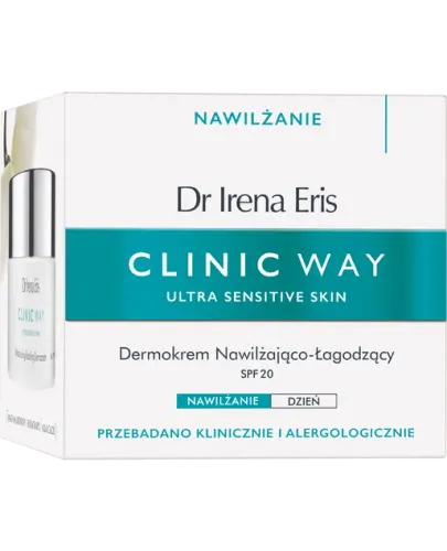 Dr Irena Eris Clinic Way Dermokrem Nawilżająco-Łagodzący SPF 20 na dzień, 50 ml - Codzienna pielęgnacja cery nadwrażliwej