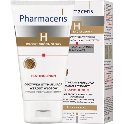 Pharmaceris H Stimulinum Odżywka stymulująca wzrost włosów, 150 ml - Zapobiega utracie włosów, zagęszcza i zwiększa ich objętość