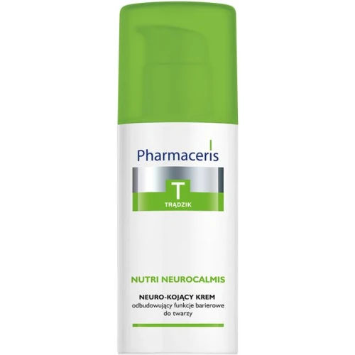 Pharmaceris T Nutri Nutri Neurocalmis Neuro-kojący Krem odbudowujący do twarzy, 50 ml - Na trądzik, podrażnienia i odbudowę bariery hydrolipidowej