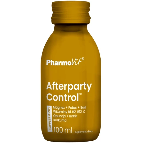 PharmoVit Afterparty Control, 100 ml - Kompozycja elektrolitów, witamin i ekstraktów roślinnych