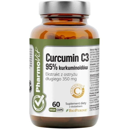 PharmoVit Curcumin C3 95% kurkuminoidów, 60 kapsułek - Dla wsparcia stawów i wątroby