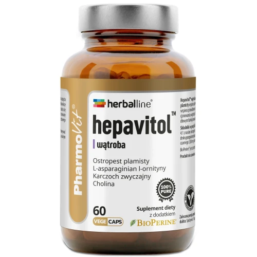 PharmoVit Hepavitol™ wątroba, 60 kapsułek - Wsparcie funkcjonowania wątroby