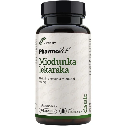 PharmoVit Miodunka lekarska, 90 kapsułek - Wsparcie układu oddechowego