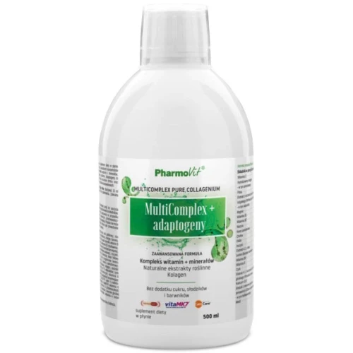 PharmoVit MultiComplex + adaptogeny Zaawansowana formuła, 500 ml - Kompleks witamin, minerałów i adaptogenów