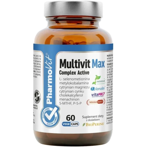 PharmoVit Multivit Max Complex Active, 60 kapsułek - Kompleks witamin i minerałów