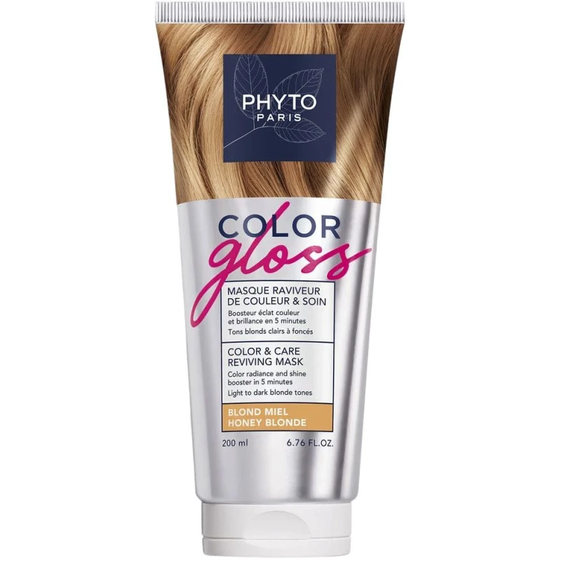 Phyto Color Gloss Maska Koloryzująca Miodowy Blond, 200 ml - Włosy od jasnego do ciemnego blondu