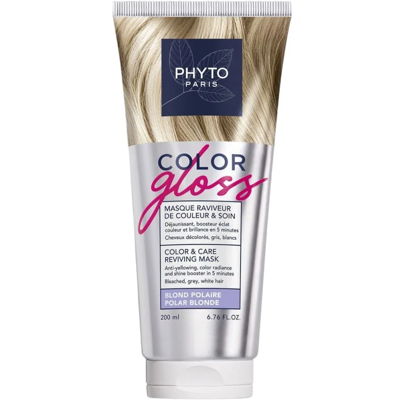 Phyto Color Gloss Maska Koloryzująca Polarny Blond, 200 ml - Włosy blond rozjaśniane oraz włosy siwe i białe