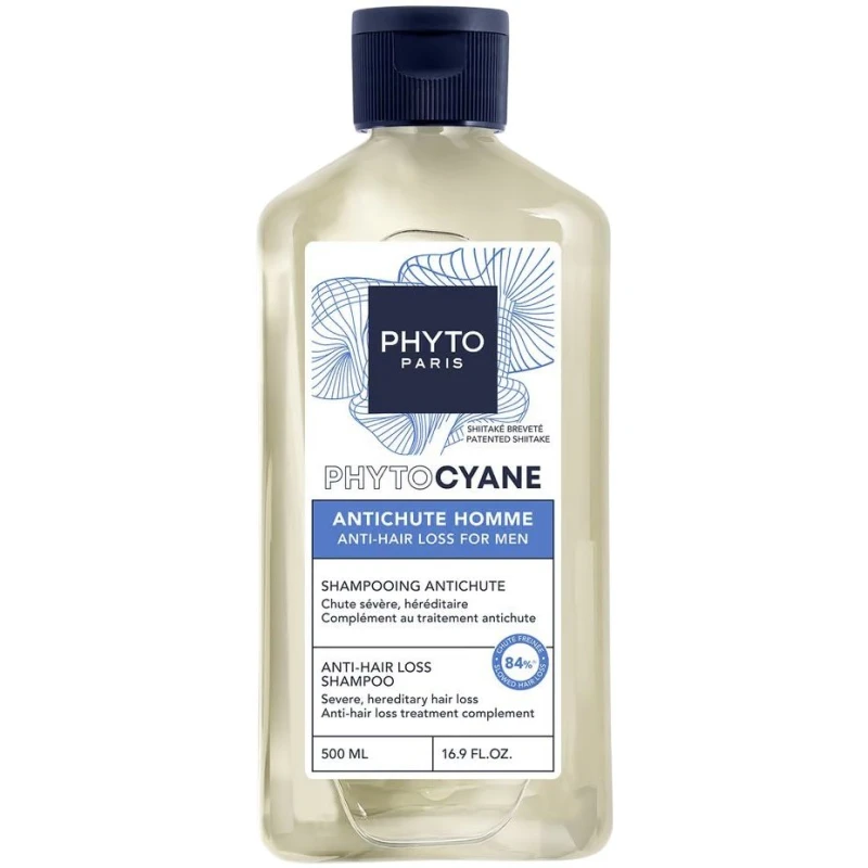 Phyto Phytocyane Szampon przeciw wypadaniu włosów dla mężczyzn, 500 ml - Wzmacnia włosy i pielęgnuje skórę głowy