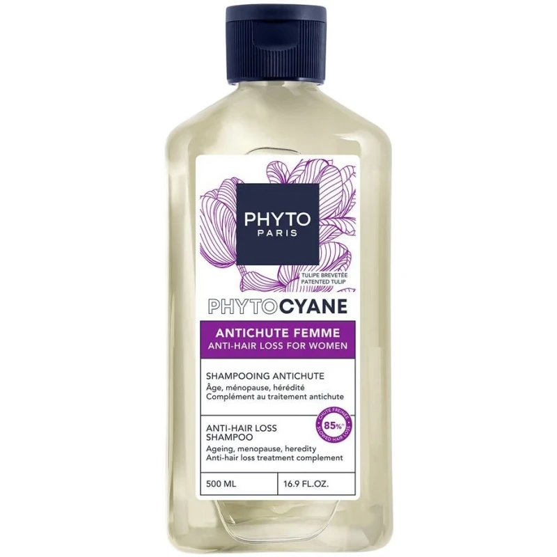 Phyto Phytocyane Szampon przeciw wypadaniu włosów dla kobiet, 500 ml - Wzmacnia włosy i wspiera pielęgnację skóry głowy