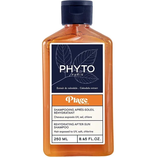 Phyto Plage Szampon po kąpieli słonecznej, 250 ml - Oczyszczająco-nawilżający - po słońcu i kąpielach morskich