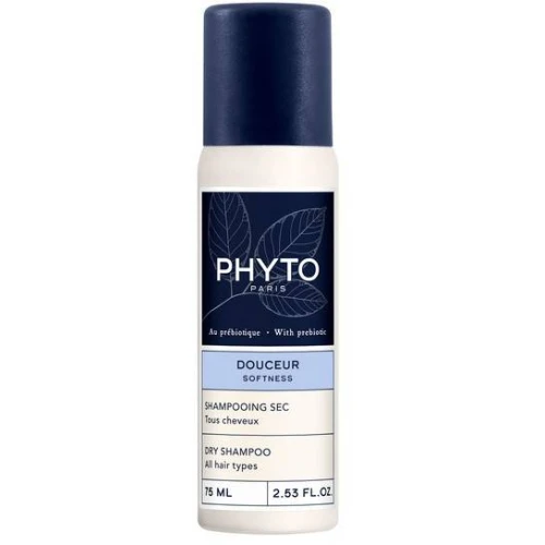 Phyto Douceur Softness, suchy szampon do włosów, 75 ml  - Oczyszcza włosy bez użycia wody