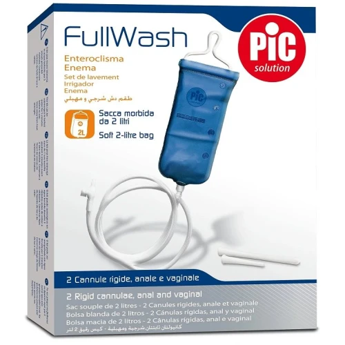 PIC FullWash Lewatywa 2 l tradycyjna, 1 sztuka - Do irygacji dopochwowej i oczyszczania jelit