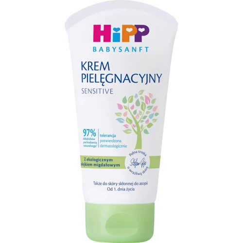 HiPP Pielęgnacyjny krem do twarzy i ciała, 75 ml - Od 1. dnia życia do skóry wrażliwej i atopowej