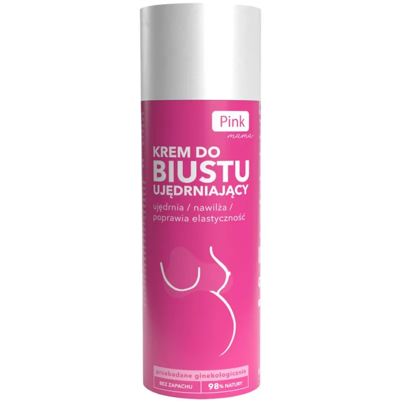 Pink Mama Krem do biustu ujędrniający, 150 ml - Z kompleksem nawilżającym i przeciw rozstępom
