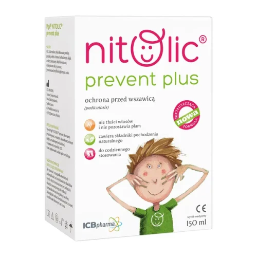 Pipi Nitolic Prevent Plus ochrona przed wszawicą, 150 ml - Tworzy barierę ochronną przeciw wszom i gnidom