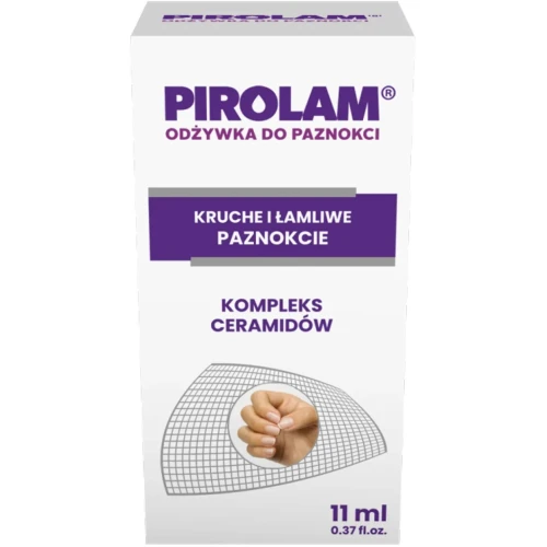 Pirolam Odżywka do paznokci, 11 ml - Lakier z ceramidami na kruche i łamliwe paznokcie