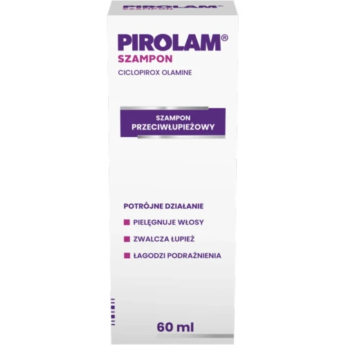 Pirolam, szampon przeciwłupieżowy, 60 ml - Pielęgnuje włosy, zwalcza łupież, łagodzi podrażnienia