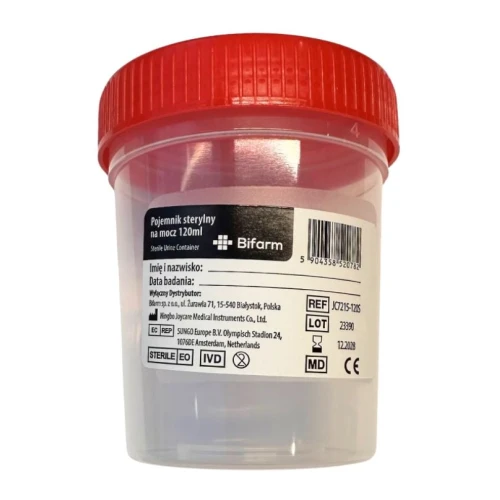 Pojemnik na mocz sterylny, 1 sztuka - Do pobierania próbek moczu do badania laboratoryjnego