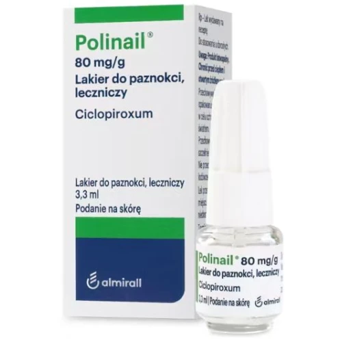 Polinail, 80 mg/g Lakier do paznokci, 3,3 ml - Lakier na grzybicę paznokci