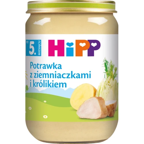 HiPP Potrawka z ziemniaczkami i królikiem, 190 g - Dla niemowląt po 5. miesiącu