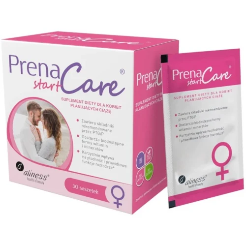 PrenaCare® START dla kobiet, 30 saszetek - Kompleks witamin i minerałów dla kobiet planujących ciążę