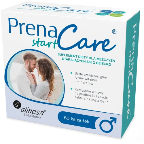 PrenaCare® START dla mężczyzn, 60 kapsułek - Suplement diety dla mężczyzn starających się o dziecko