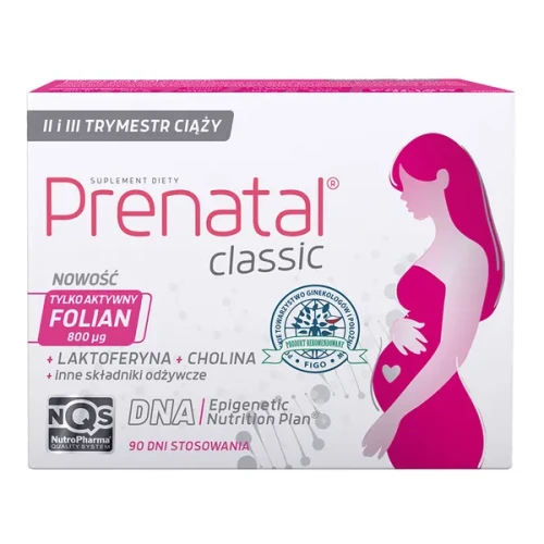Prenatal Classic, 90 kapsułek - Suplement diety w trakcie II i III trymestru ciąży