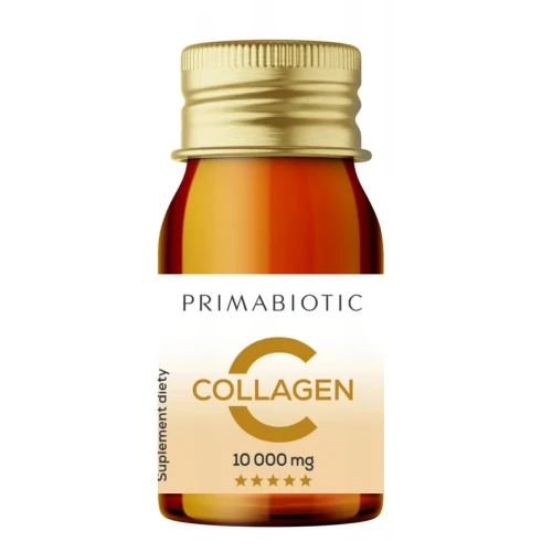 Primabiotic Collagen 10 000 mg, 30 buteleczek po 30 ml - Kolagen w shotach z witaminami