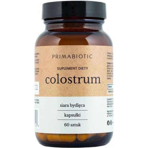 Primabiotic Colostrum, 60 kapsułek - Wsparcie odporności i zdrowie jelit