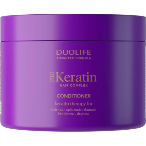 DuoLife Keratin Hair Complex Maska do włosów, 200 ml - Intensywna regeneracja, nawilżenie i odbudowa włosów z keratyną