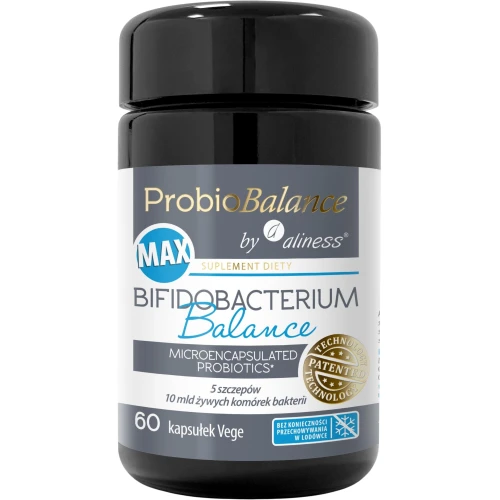 ProbioBalance MAX Bifidobacterium Balance 10 mld, 60 kapsułek - Wsparcie równowagi mikroflory jelitowej