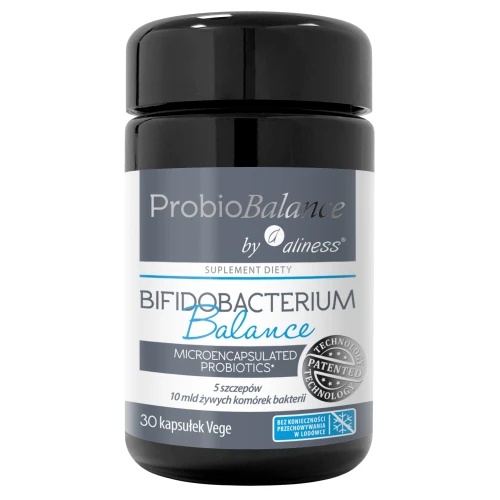 ProbioBalance by Aliness®  Bifidobacterium Balance, 30 kapsułek - Mix bakterii probiotycznych dla utrzymania prawidłowego funkcjonowania jelit