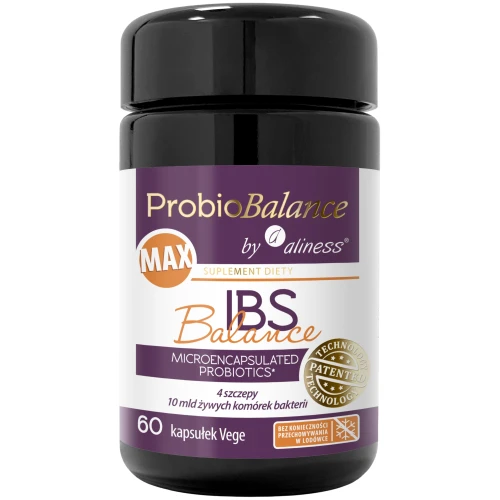 ProbioBalance by Aliness® IBS Balance MAX, 60 kapsułek - 10 mld żywych komórek bakterii