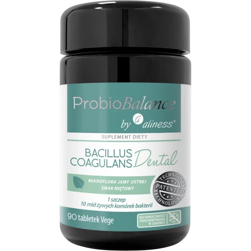 ProbioBalance Dental do ssania 10 mld, 90 tabletek - Probiotyk do jamy ustnej z Bacillus coagulans i Fibregum™