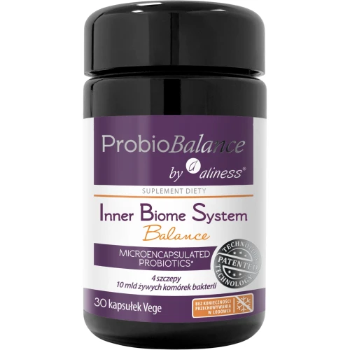 ProbioBalance Probiotyk IBS Balance 10 mld, 30 kapsułek - Z opatentowanym szczepem BIFIFOS W11™ i prebiotykiem Fibregum™